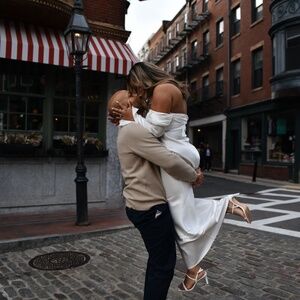 Giselle Off Shoulder Cowl Neck Maxi Dress - White